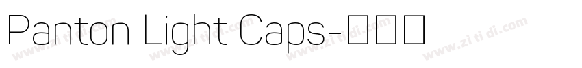 Panton Light Caps字体转换